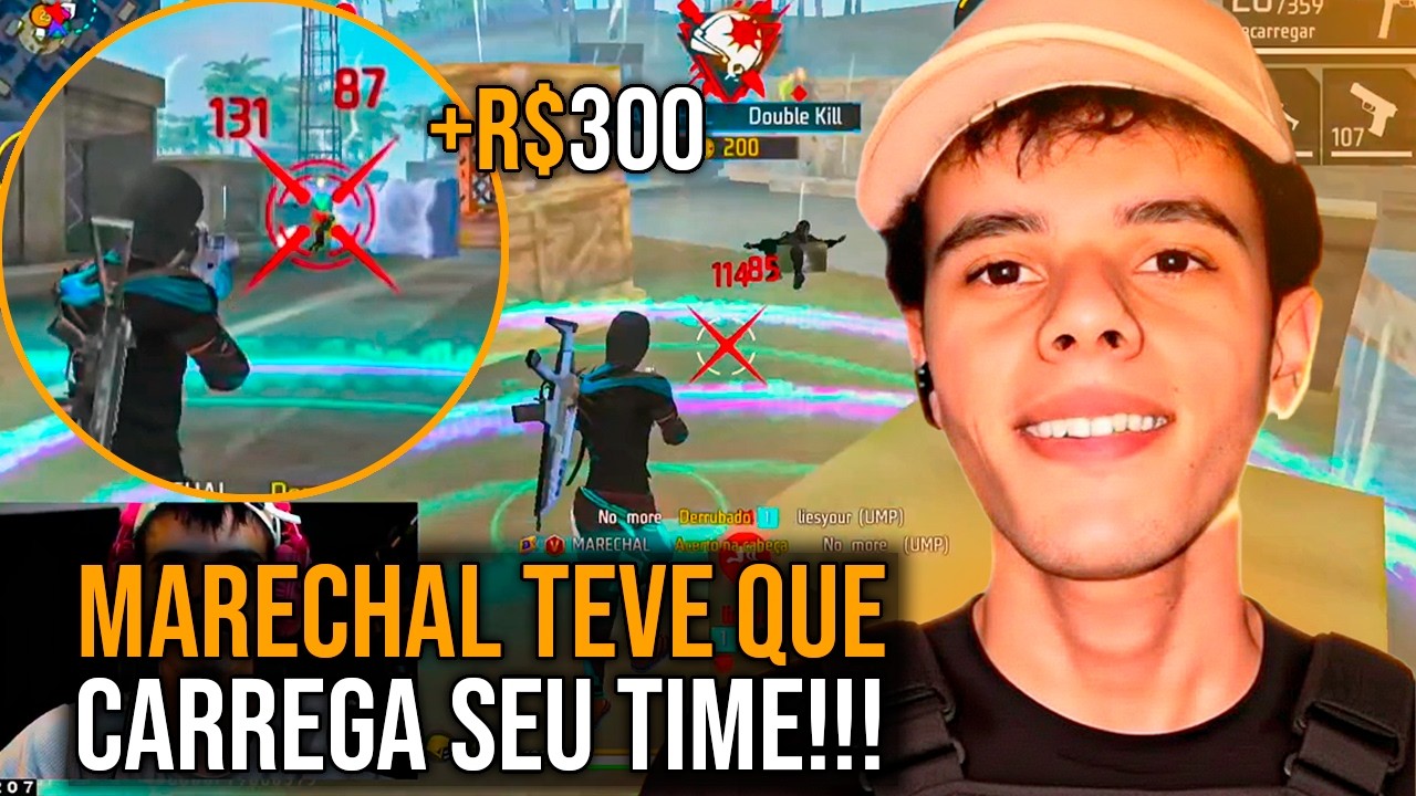 MARECHAL TEVE QUE CARREGA SEU TIME! ft MANOMAX, PELEZIN, WOLF, 4X4 APOSTADO! +R$300 PRA CONTA 💸🔥