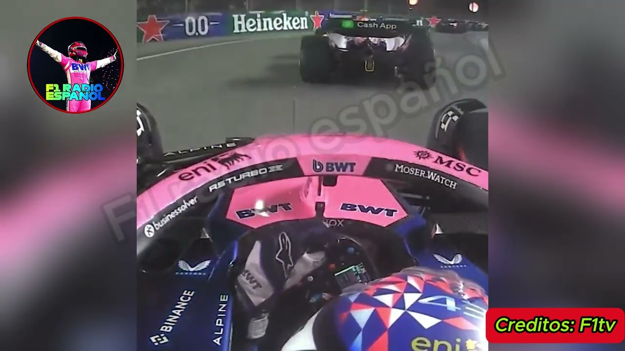 Así fue la Espectacular largada de Franco Colapinto en Singapur! De P16 a P13! F1 radio
