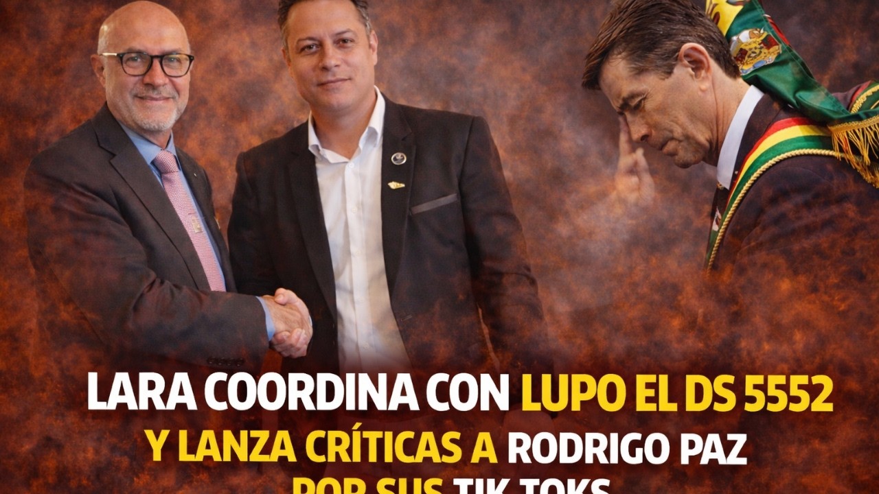 Lara coordina con Lupo el DS 5552 y lanza críticas a Rodrigo Paz | El Avispero