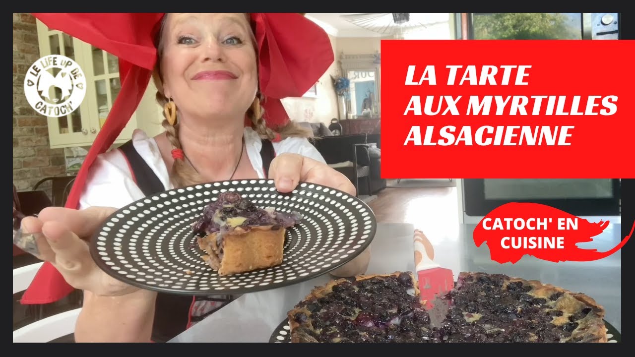 Le tuto tarte aux #myrtilles alsacienne 🫐 de #catoch