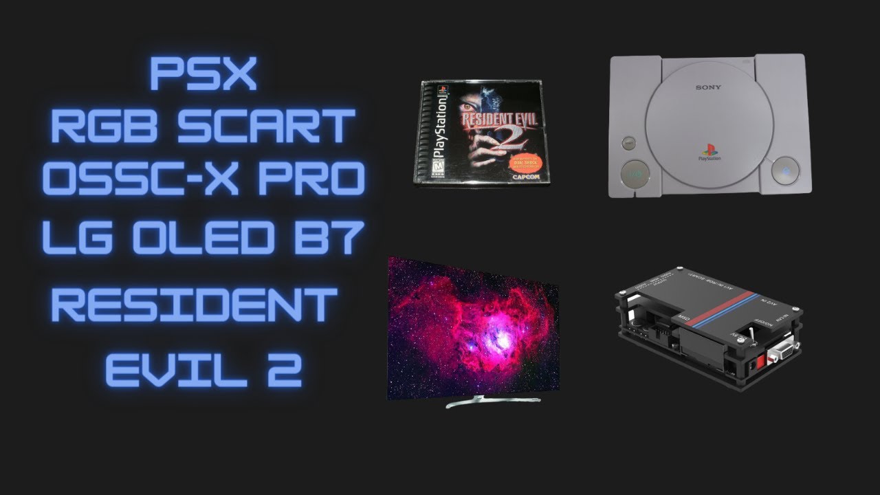 psx rgb scart ossc-x pro oled resident evil 2