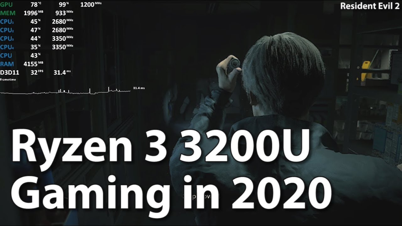 Gaming on AMD Ryzen 3 3200U Vega 3 in 2020 in 10 Games. Part 1