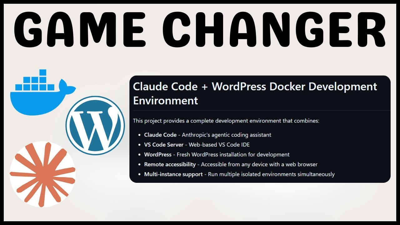 Claude Code With WordPress inside Docker: INSANE