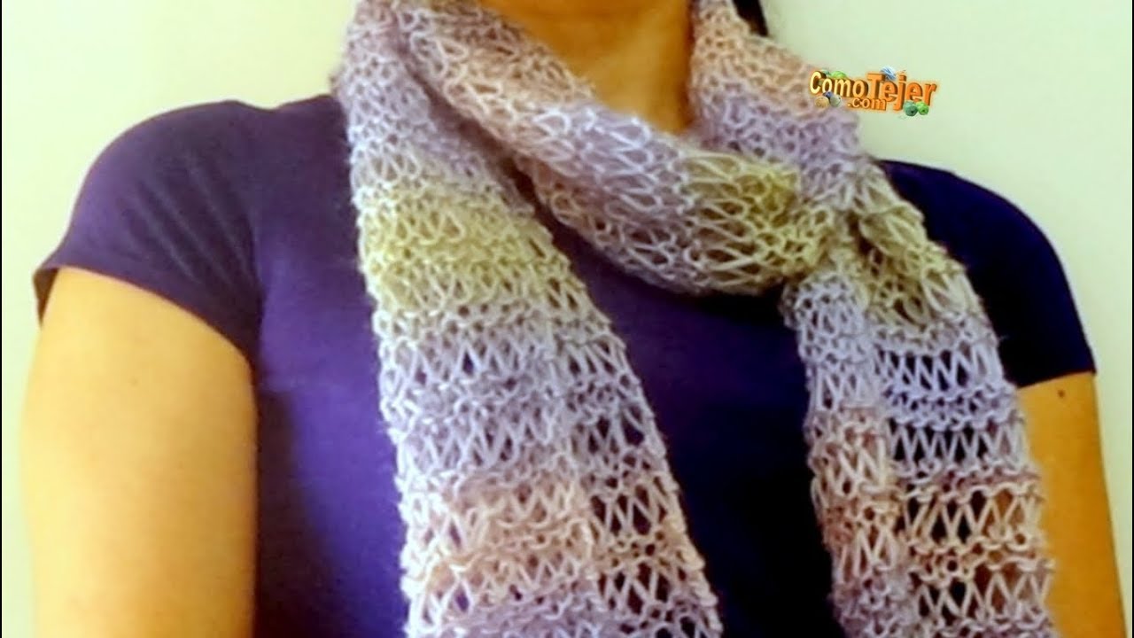 Cómo Tejer Bufanda Lujosa. Free Scarf Knitting Patterns 2 agujas, tricot, palitos (339)