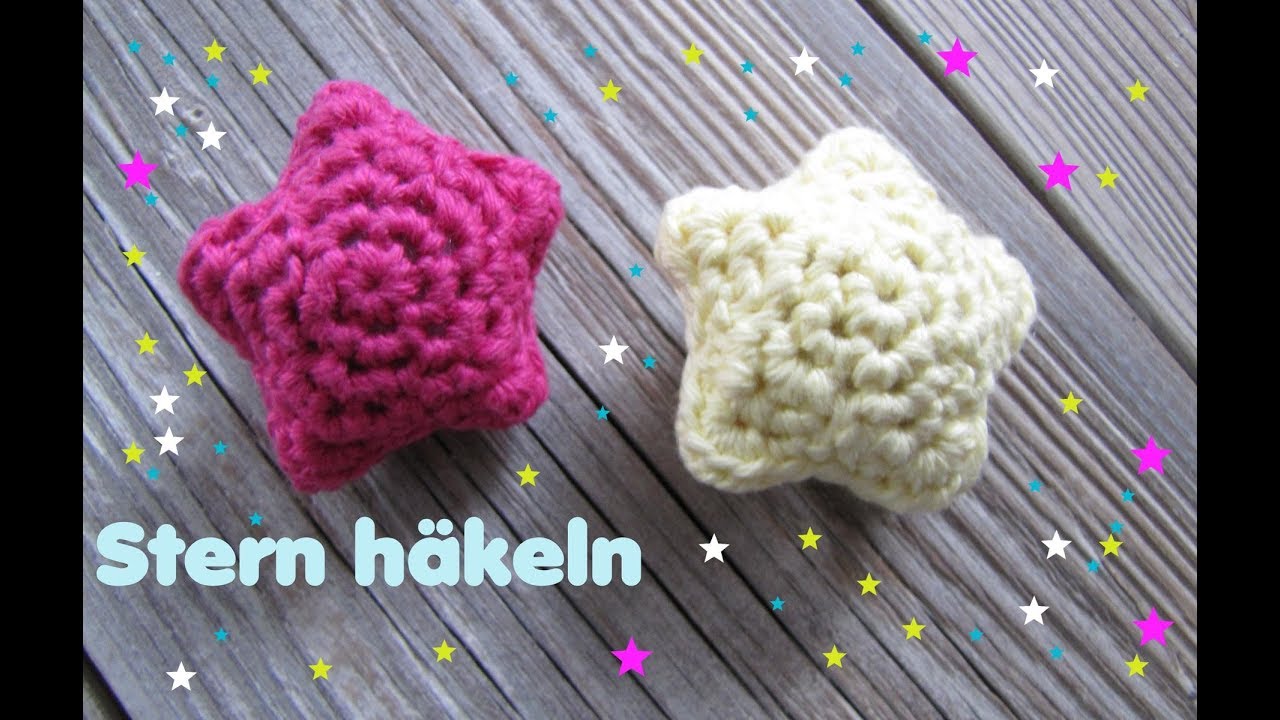 Stern häkeln, Amigurumi Stern (klein)