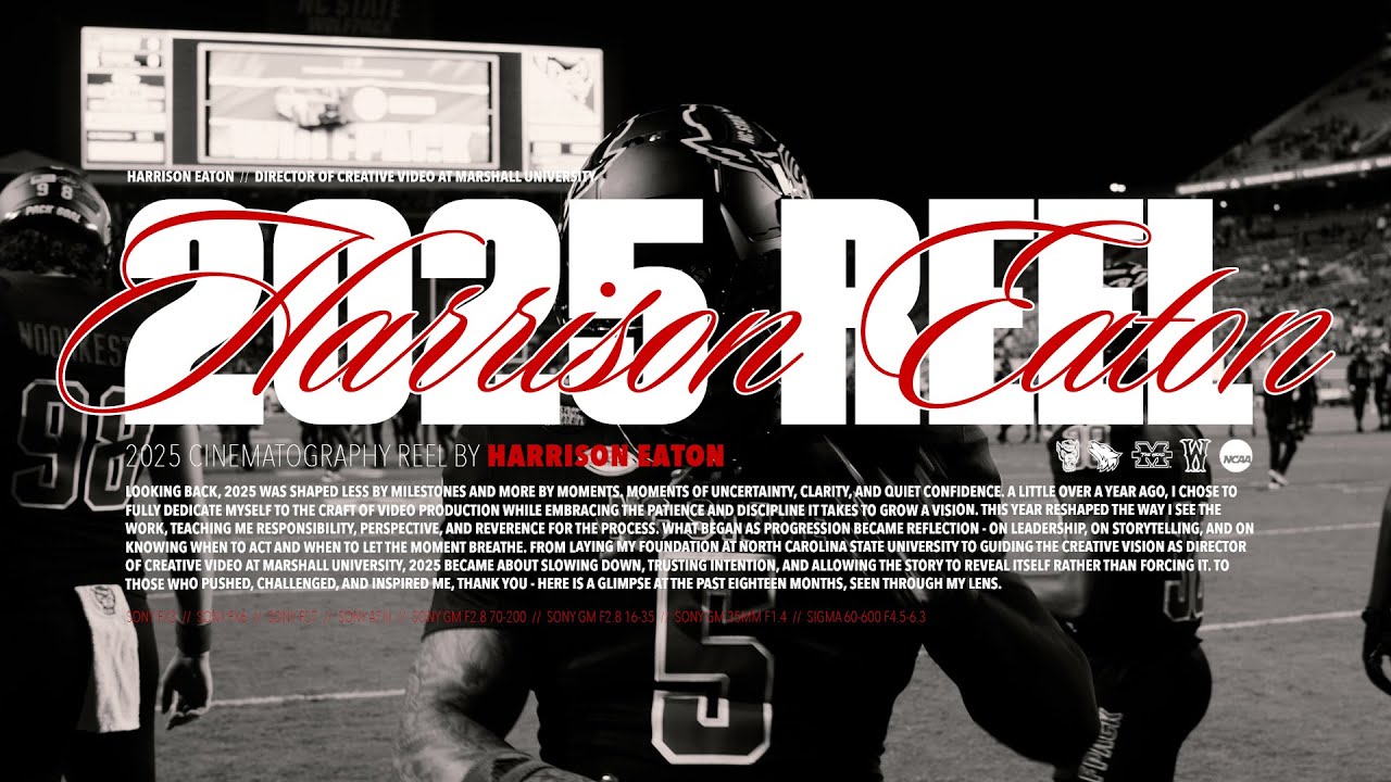 Harrison Eaton || 2025 Sports Cinematography Reel || NC State || Marshall