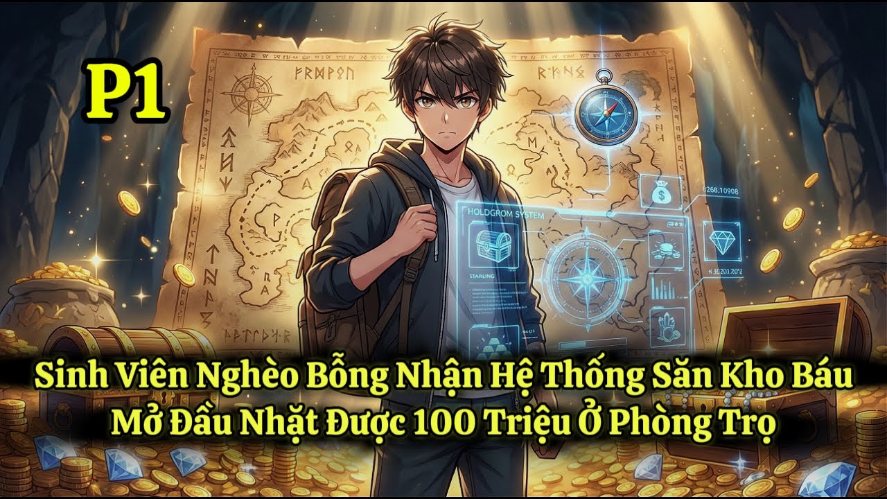 Sinh Viên Nghèo Bỗng Nhận Hệ Thống Săn Kho Báu, Mở Đầu Nhặt Được 100 Triệu Ở Phòng Trọ | P1