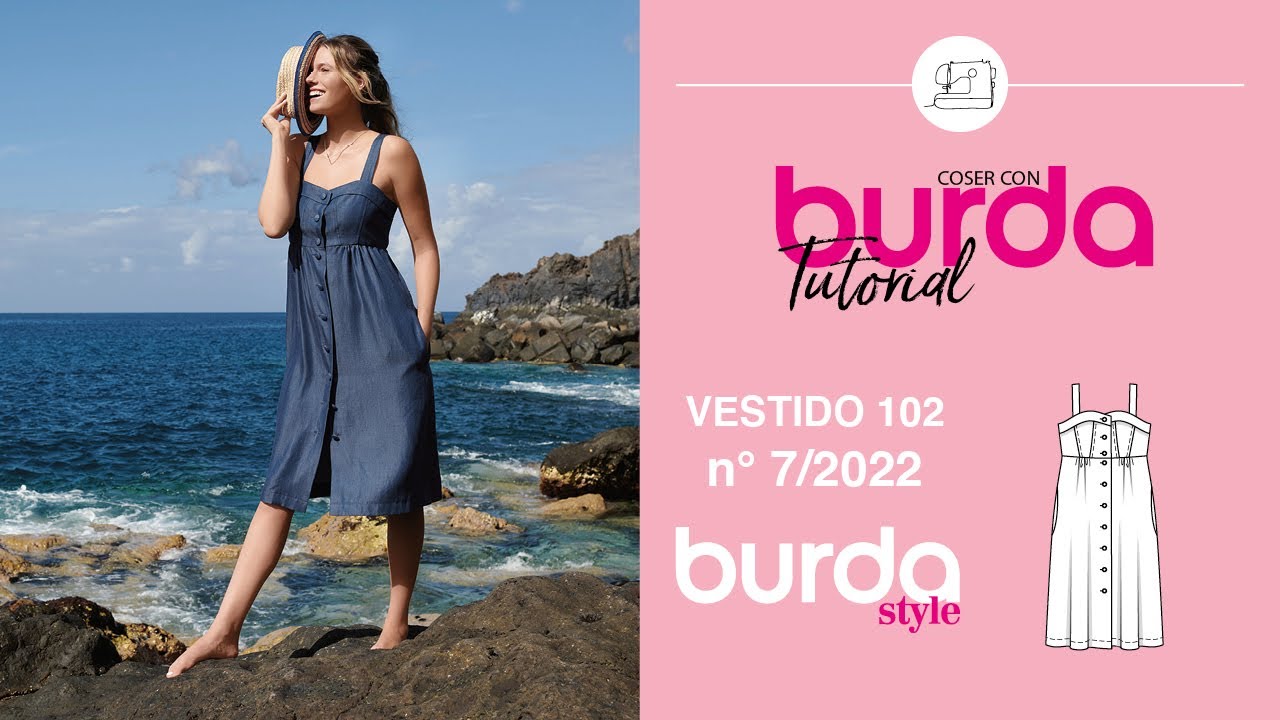 Cambray Vestido 102 | Burda Style #7 Julio 2022