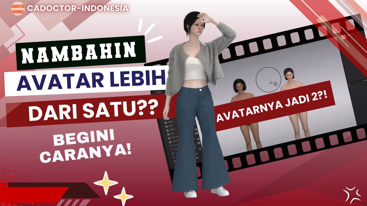 TUTORIAL MENAMBAHKAN AVATAR LEBIH DARI SATU DI CLO3D #belajarclo3d