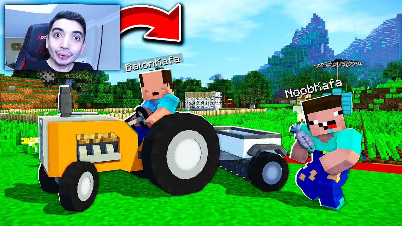 TERS MASKE YENİ TRAKTÖR ALIYOR !! - BalonCraft #351 - Minecraft