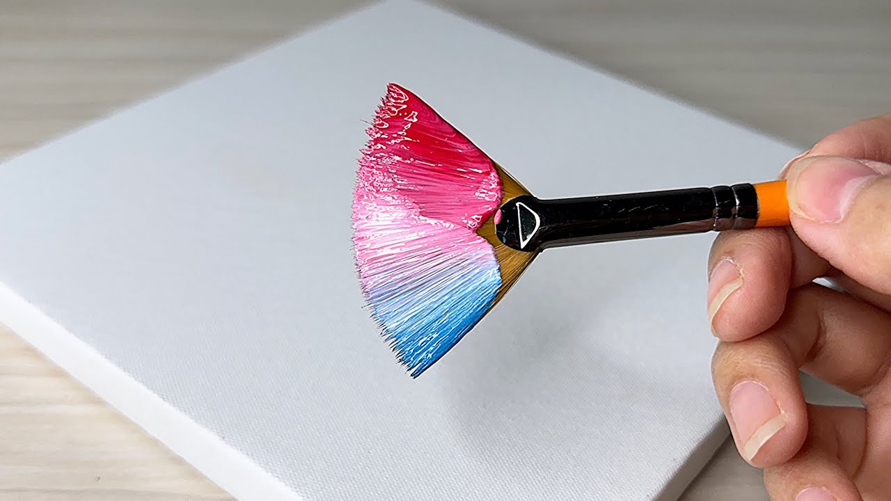 🌸🎨ANYONE Can Paint This! Simple & Relaxing BLOSSOM PATHWAY Painting /painting for Beginners