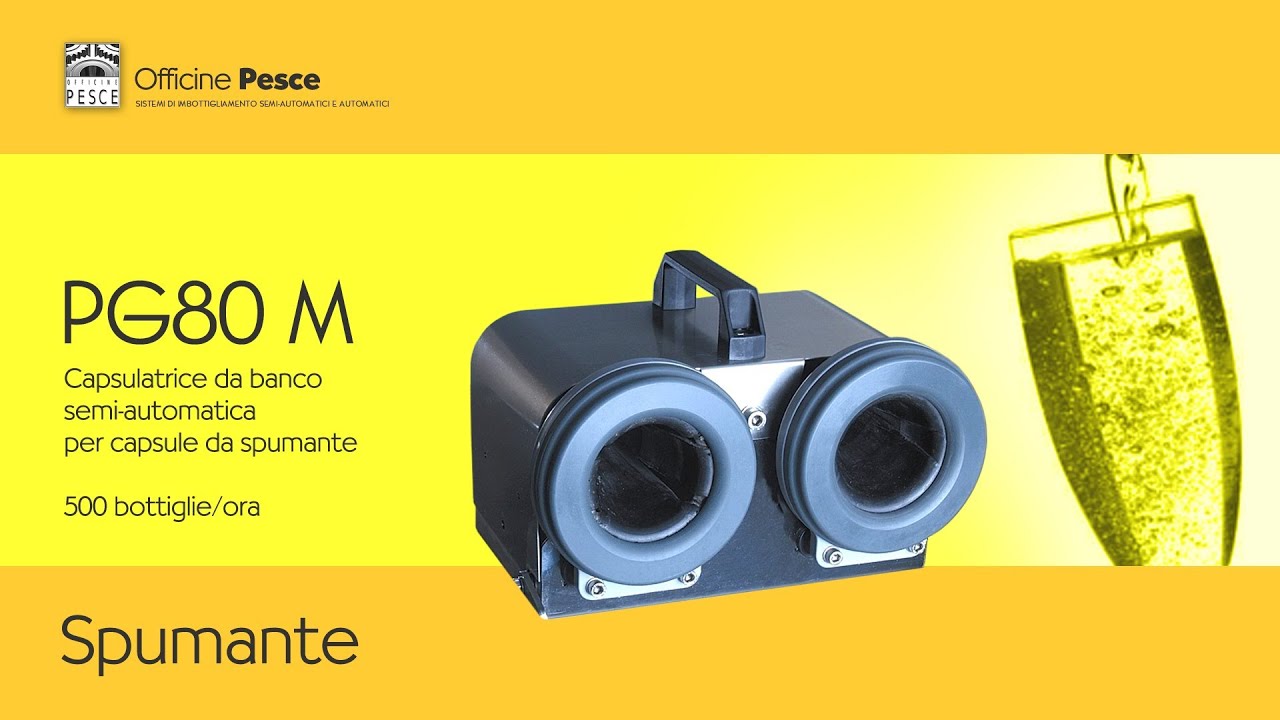 Capsulatrice PG80 M per Spumante