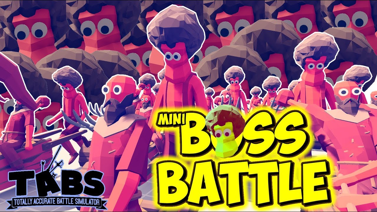 Mini Boss Battle(#11) : Wheelbarrow Army / Endless Wheel - TABS Unit Possession Update