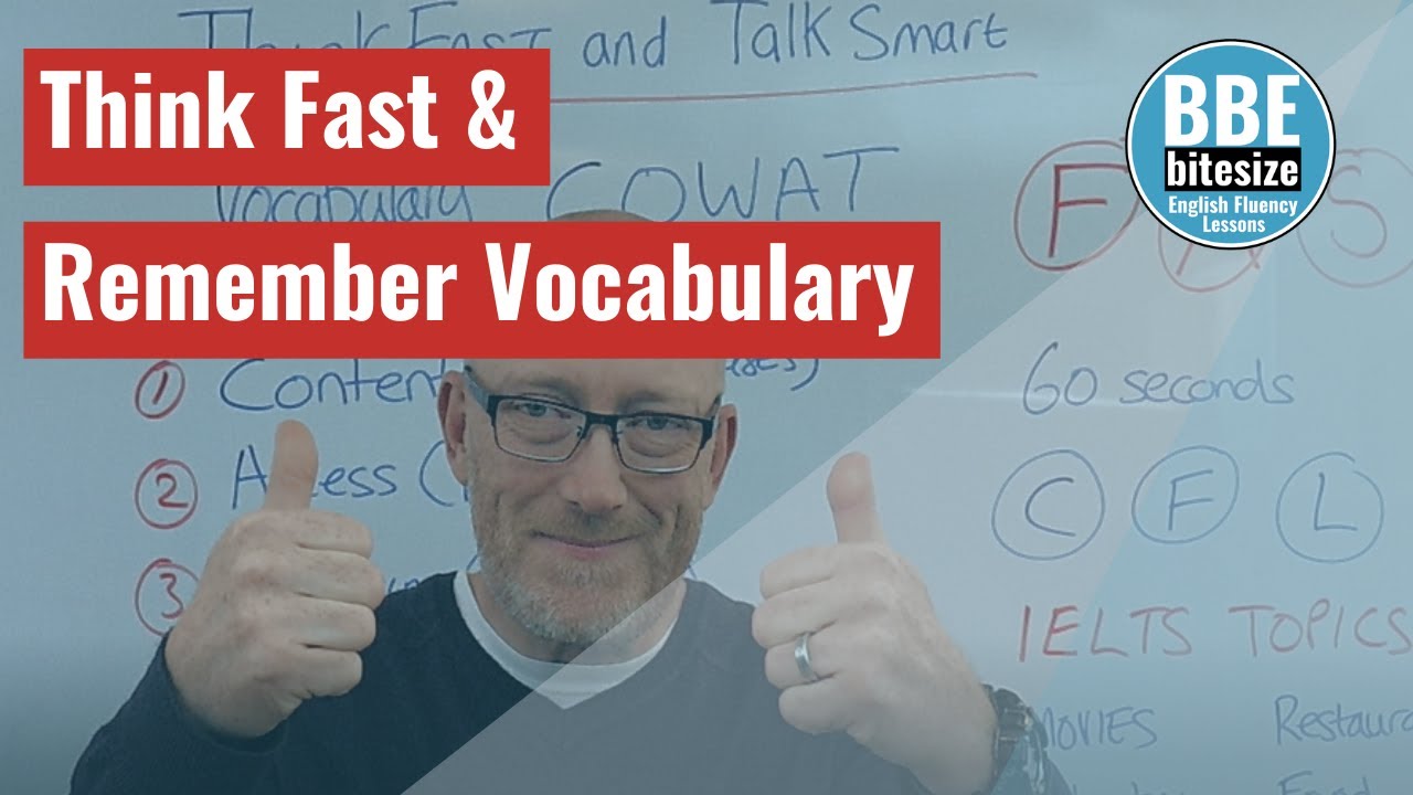 THINK FAST & REMEMBER VOCABULARY | How To Train Yourself To Remember Words Quickly