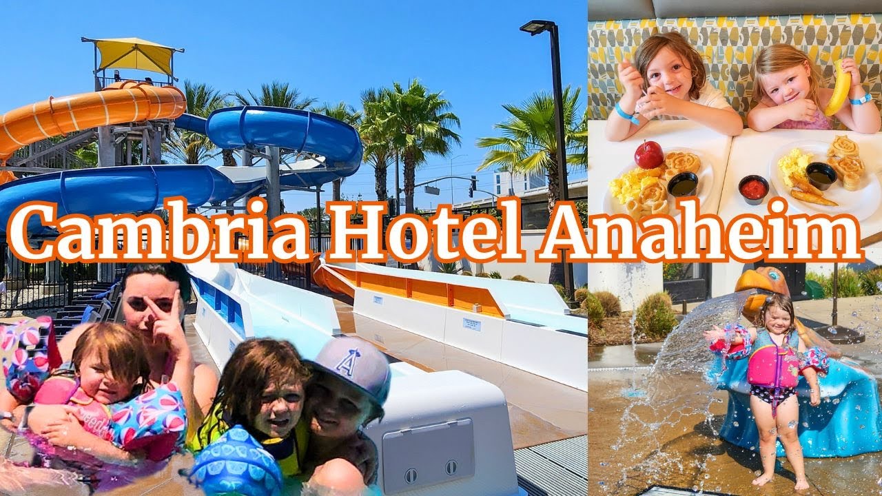 Family Staycation at Cambria Hotel Anaheim Resort: Pool Fun, Waterslides & Disneyland Fireworks!