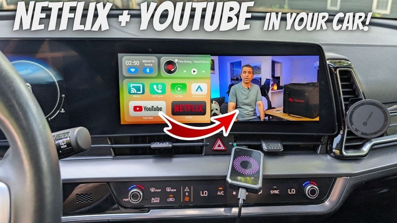 LAMTTO 3 - in - 1 Magic Video Box Review - YouTube + Netflix + Wireless CarPlay Demo