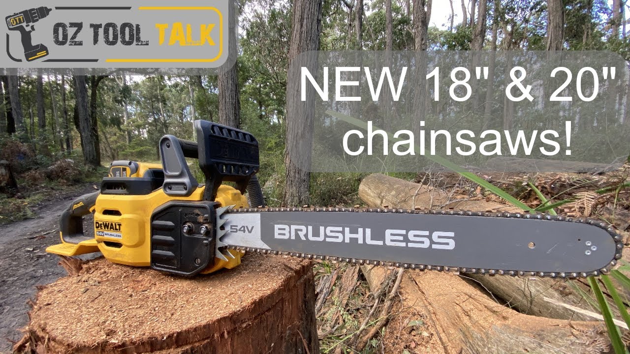 НОВЫЕ бензопилы Dewalt 54 В — модели Flexvolt 18 и 20 дюймов