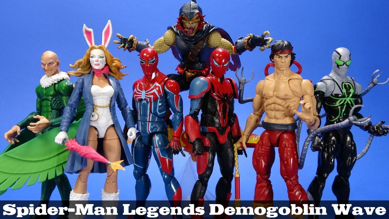Marvel Legends Spider Man Demogoblin Wave Hasbro Doc Ock White Rabbit PS4 Vulture Shang Chi Review