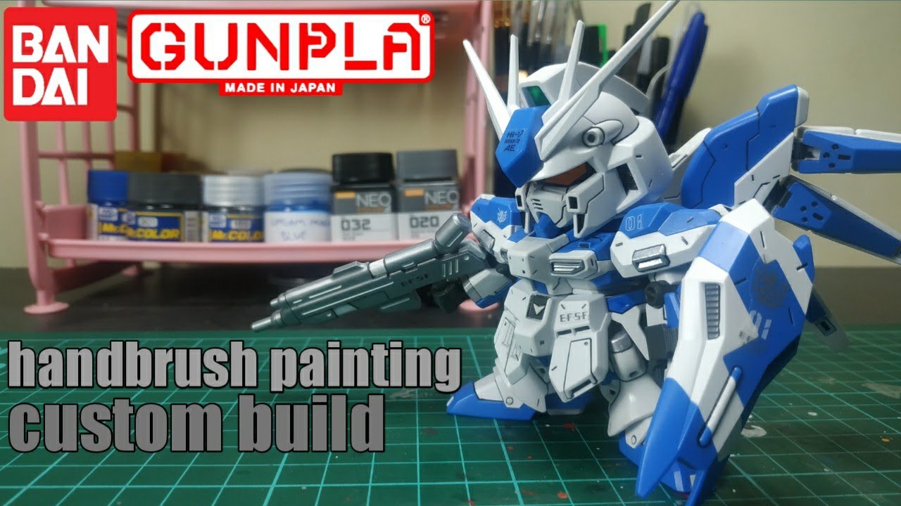 SD Hi nu Gundam custom build / hi-nu gunpla indonesia