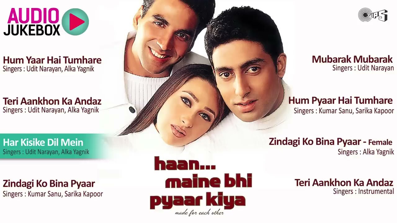 Haan Maine Bhi Pyaar Kiya Jukebox | Full Album Songs | Akshay Kumar, Karisma Kapoor, Abhishek