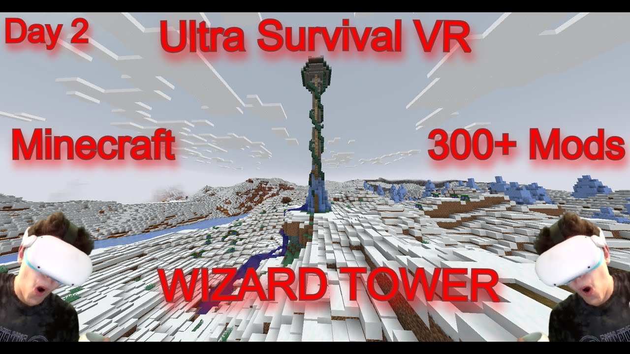 VR Minecraft With 300+ Mods Is TERRIFYING!! | Ultra Survival VR