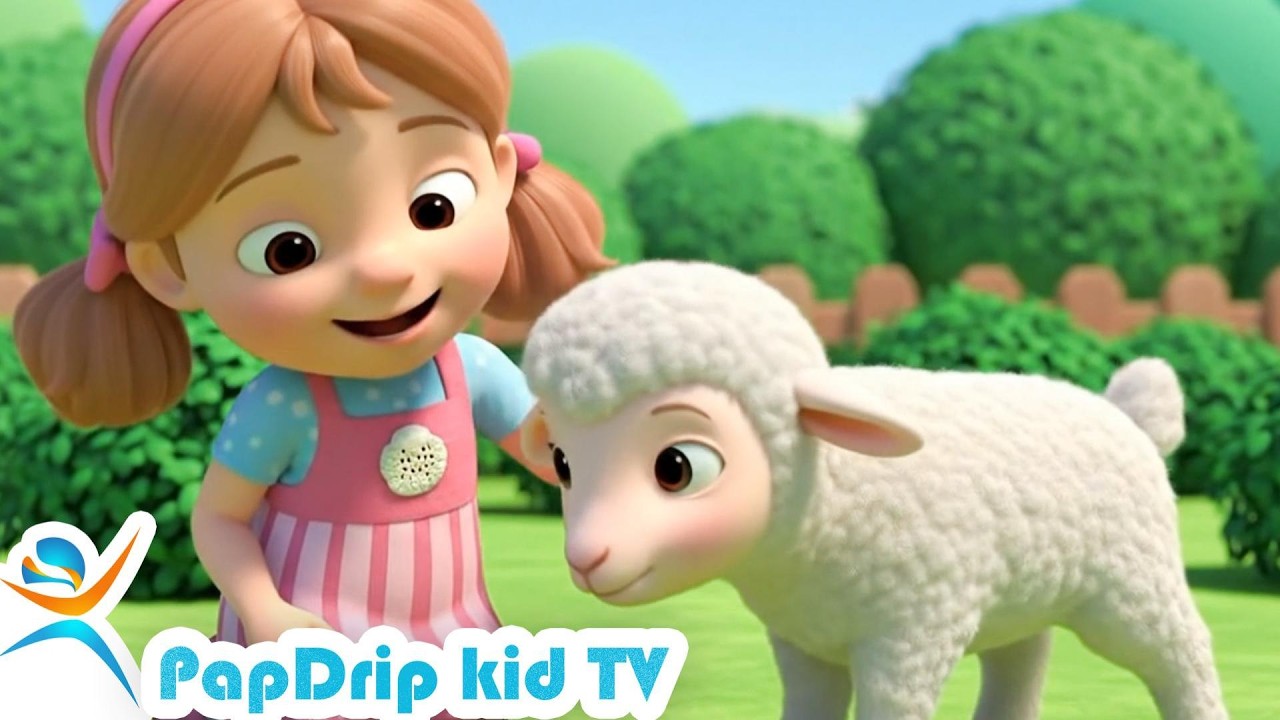 Mary Had a Little Lamb | Cute Nursery Rhyme Song for Kids & Toddlers