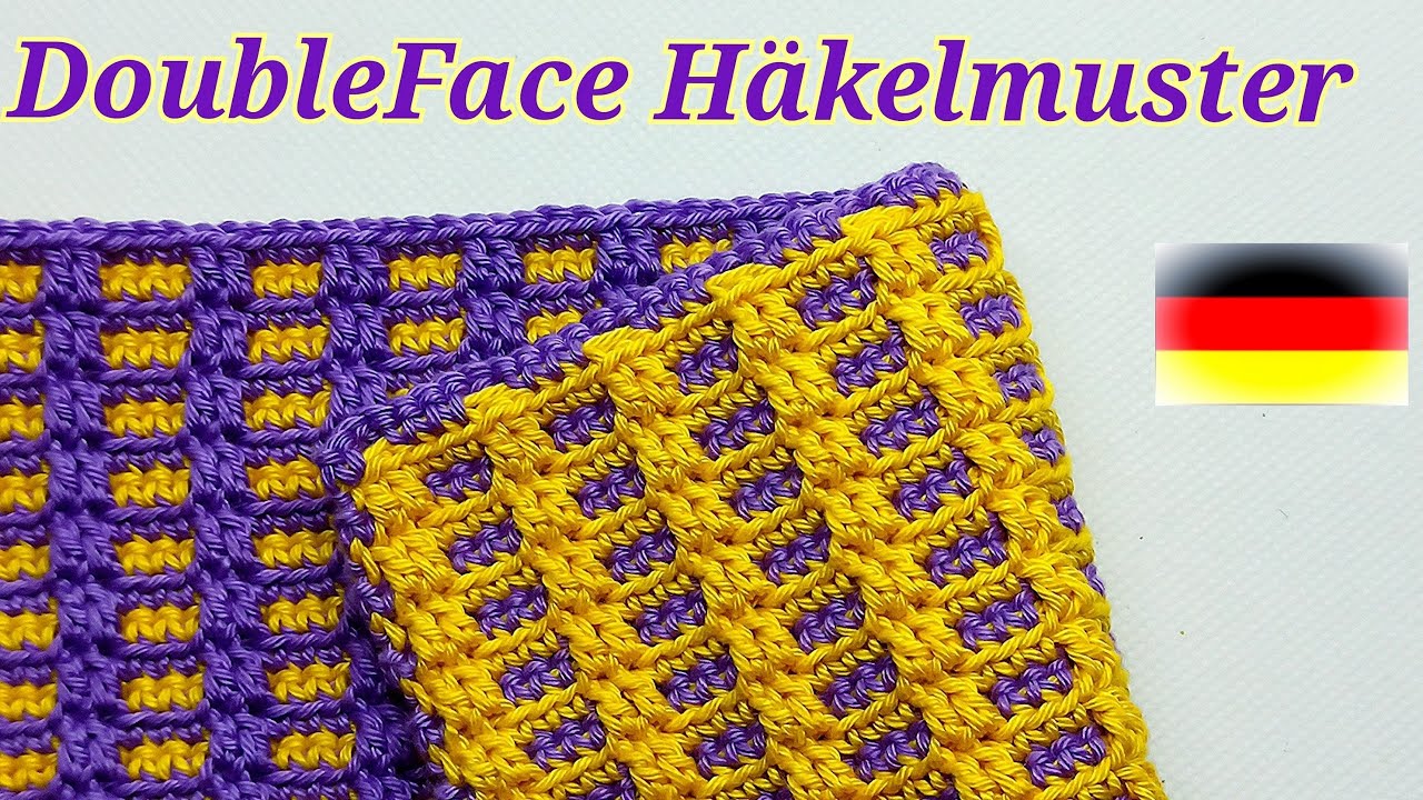 DoubleFace Muster häkeln - für Anfänger
