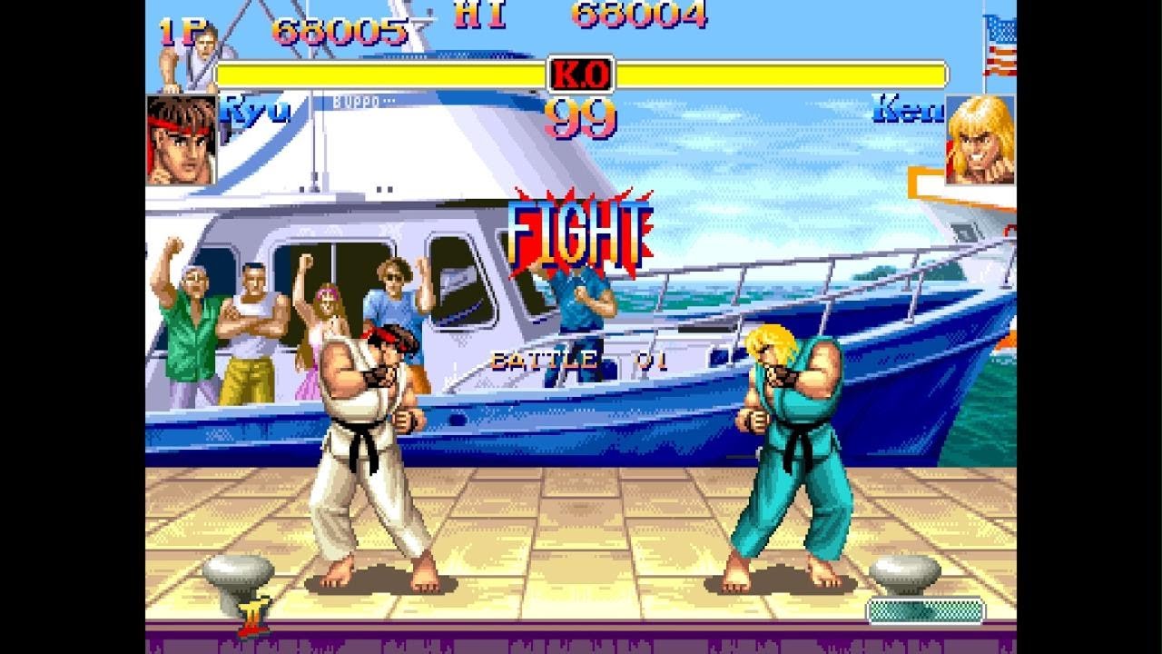 Street Fighter 2 Ryu vs Ken