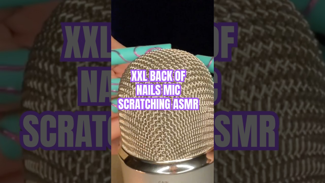 Back of XXL matte 3d nails on 