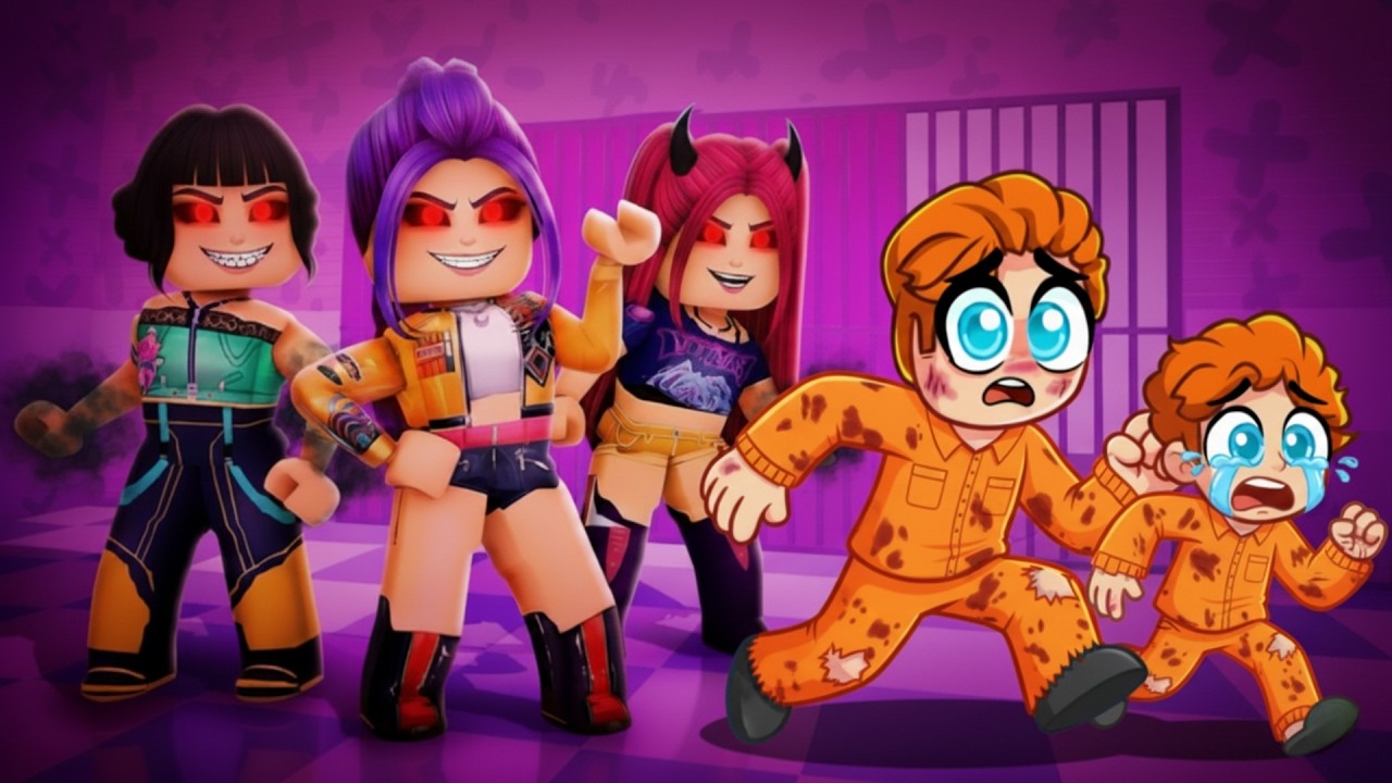 Vi Flydde Från ONDA KPOP DEMON HUNTERS FÄNGELSET i Roblox!