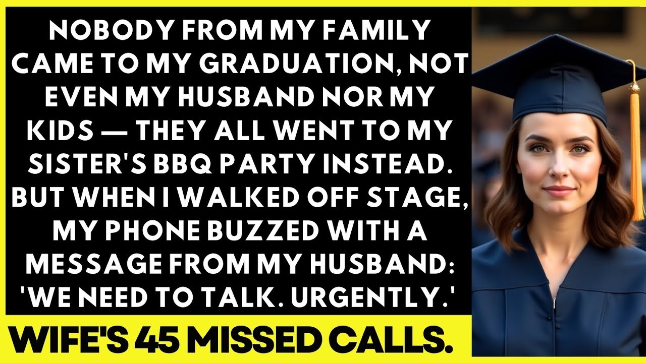 Nobody From My Family Came To My Graduation, Not Even My Husband Nor My Kids —They All Went To My