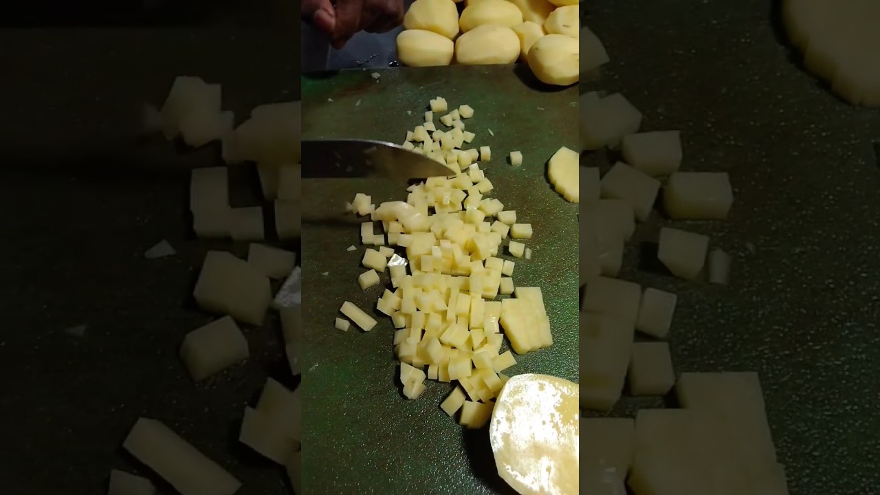 Cut potatoes into small pieces😲💥#shorts
