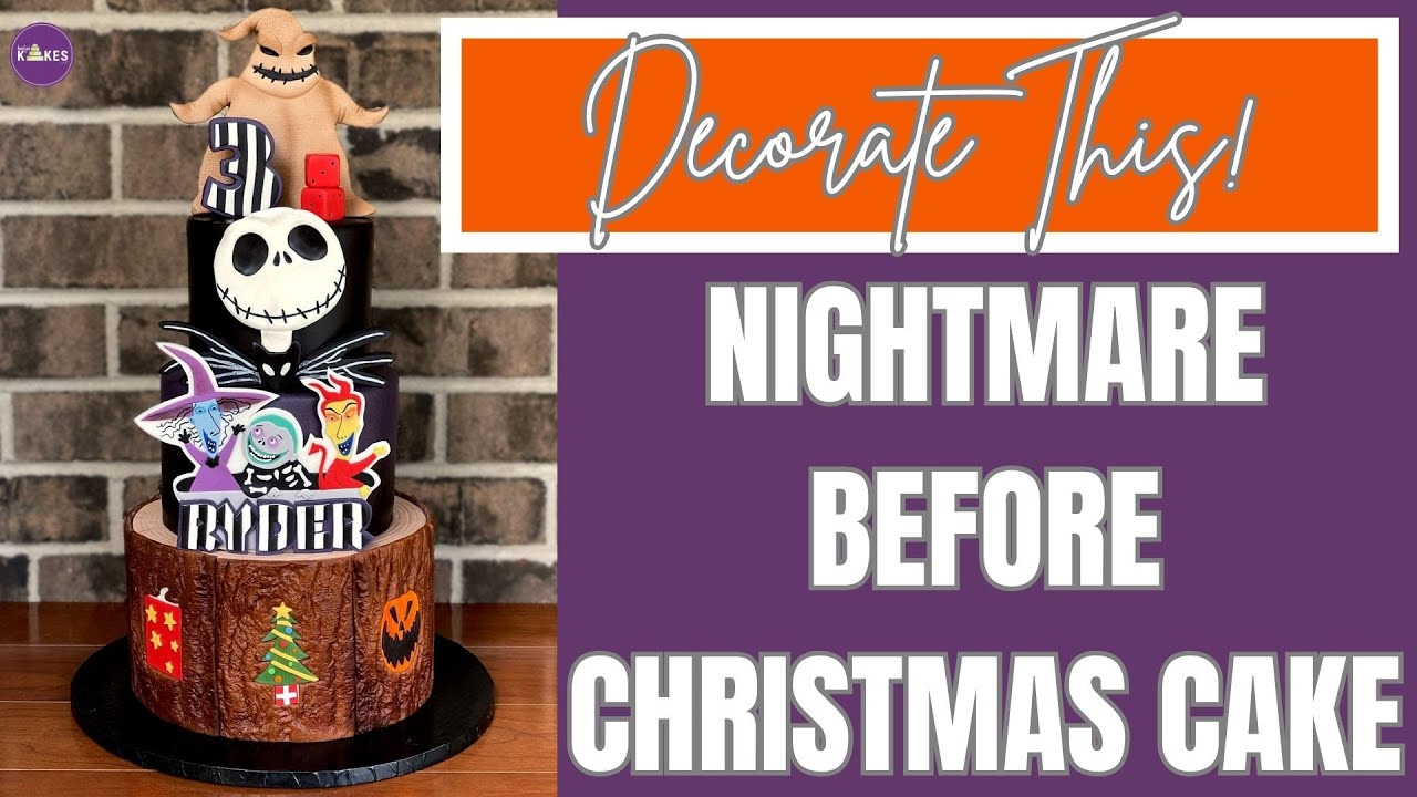 Decorate This Nightmare Before Christmas Cake!