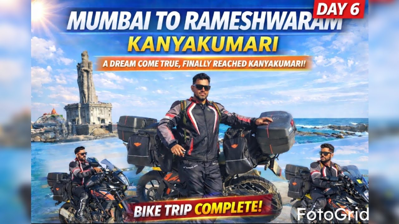 Mumbai to Rameshwaram on Bike 🛣️ | Day 6 | A Spiritual & Epic Ride Begins | KTM 390 ADV