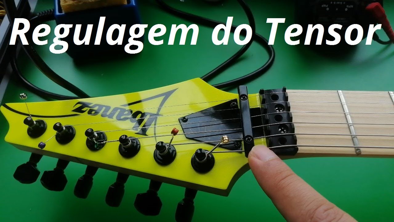 Regulagem do tensor de uma guitarra, violão ou baixo - Manutenção Ibanez RG550DY - Parte 05