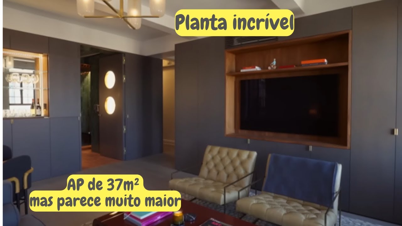 Tour em Apartamento Pequeno de 37m² em Nova York - Ideias Inteligentes de Layout e Decoração