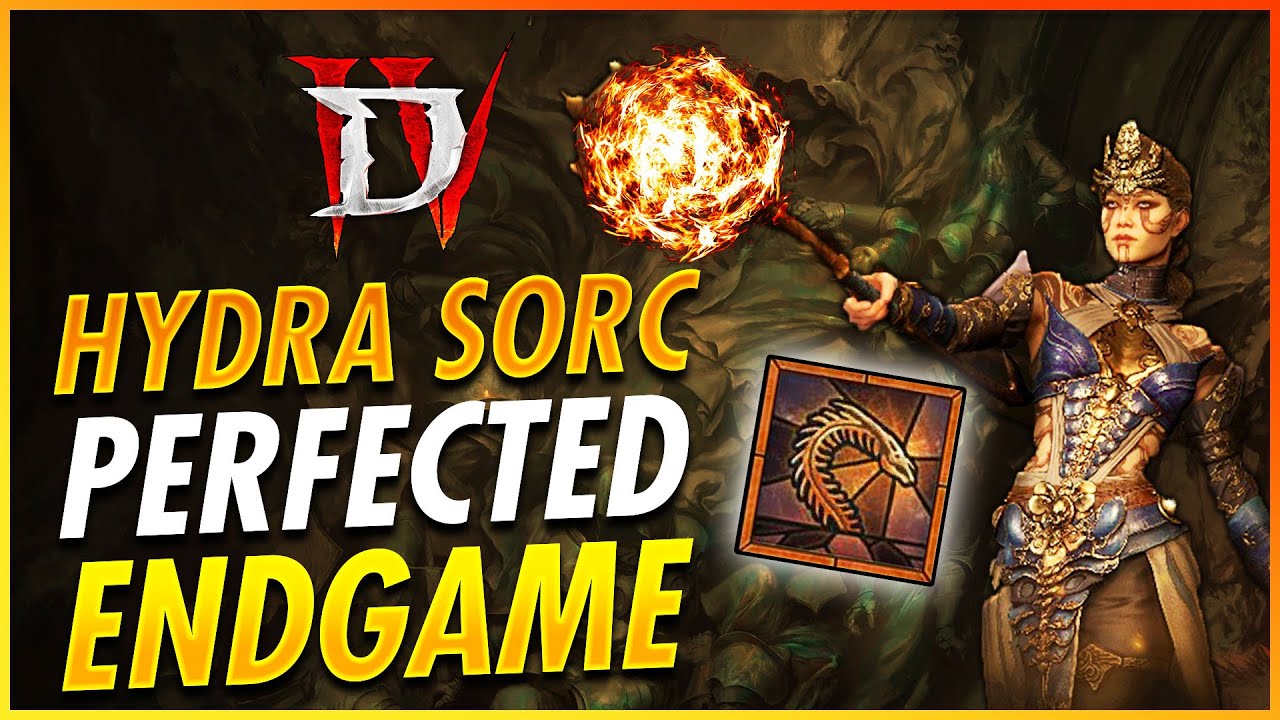 BEST Sorcerer Build Hydra Perfected Endgame Guide - Diablo 4 Season 9