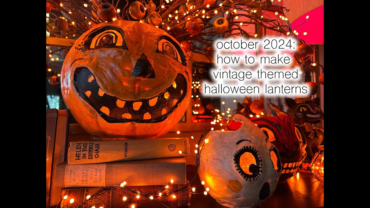 DIY vintage-themed halloween lanterns | handmade at the estate