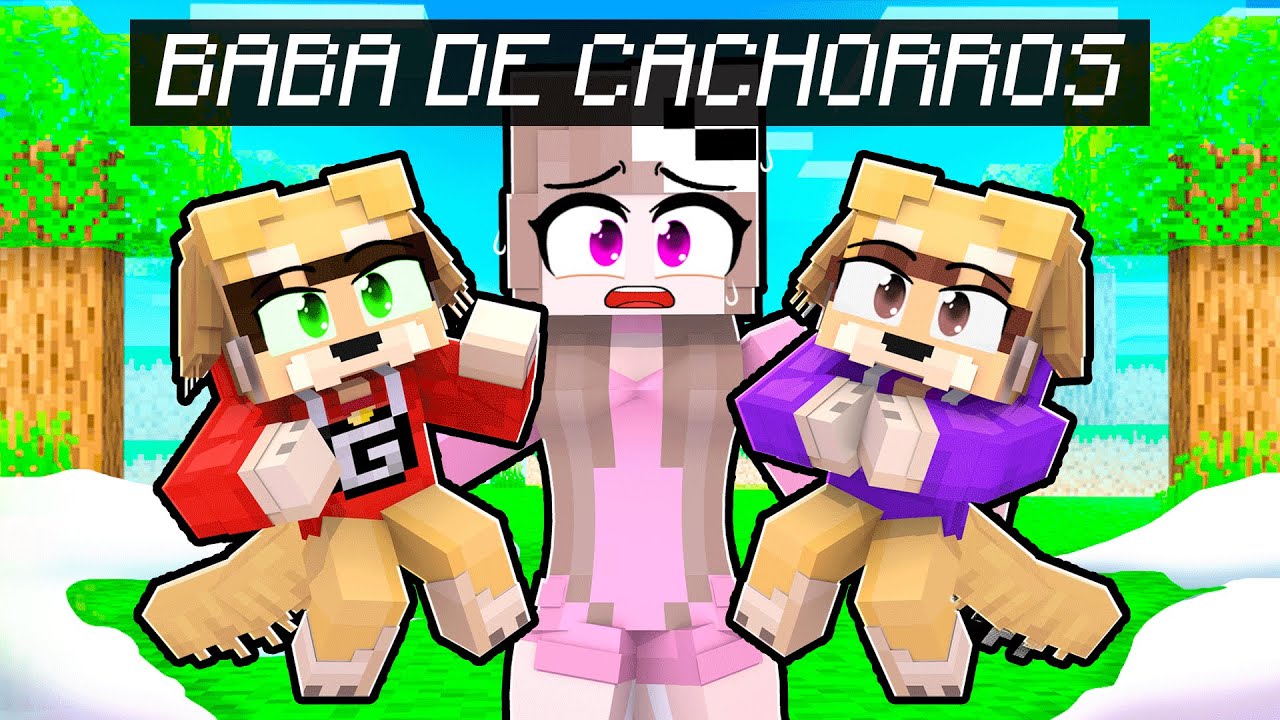 LAYSA é BABÁ de BEBÊS CACHORROS no MINECRAFT