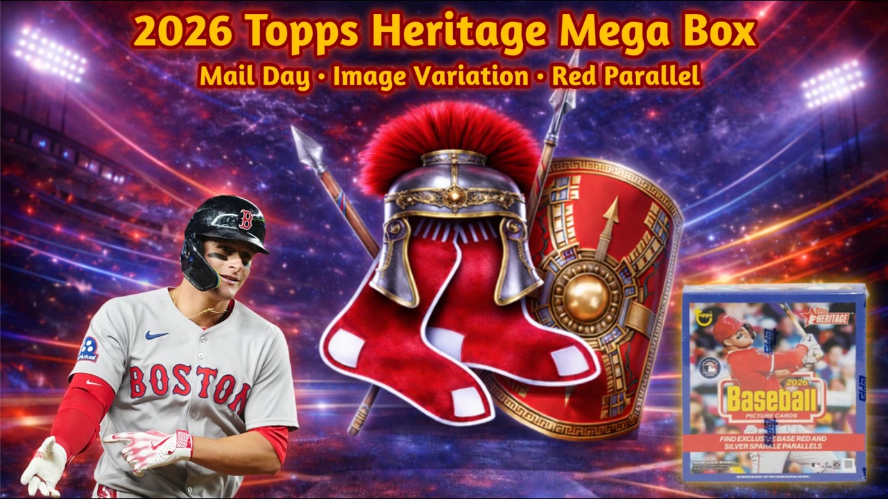 Topps Heritage Mega Box 2026 + Mailday — Вариант изображения • 🔥Новичок с красной рамкой🔥 • Автог...