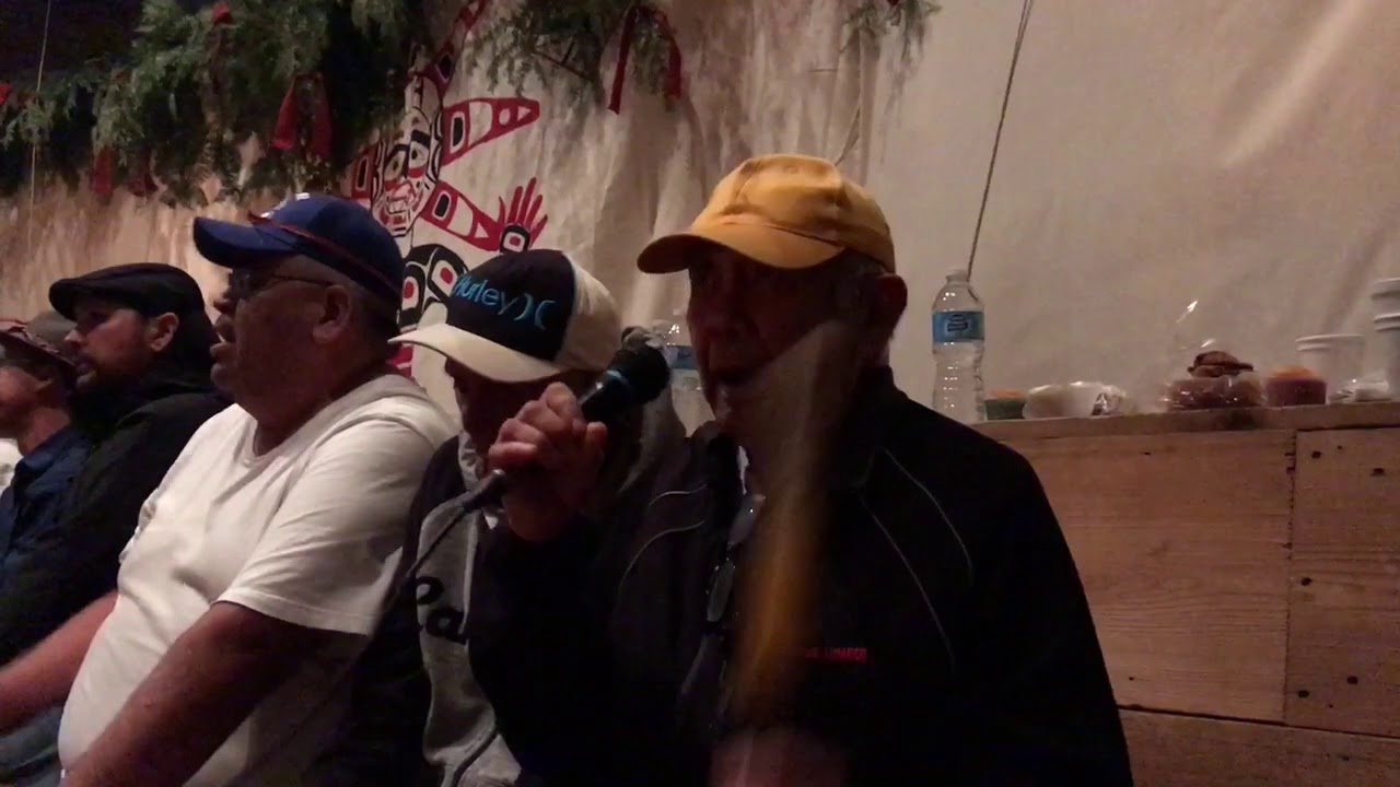 Billy Peters singing a Da’naxda’xw Ladies dance song