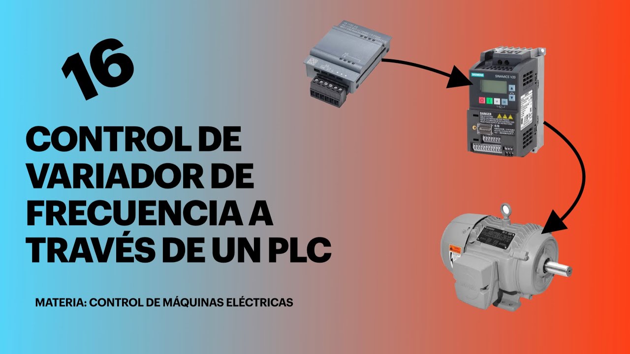 Práctica 16 - Control de Variador de frecuencia a través de PLC