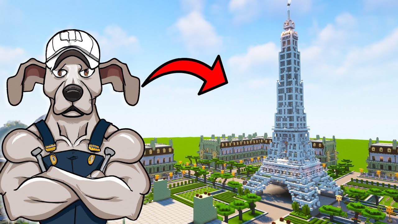 I built the Eiffel Tower 1 to 1 in Minecraft