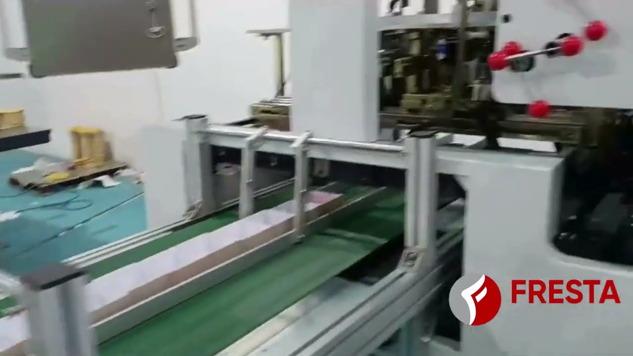 How to make a sweets box / Automatic rigid box making machine / rigid box making machine