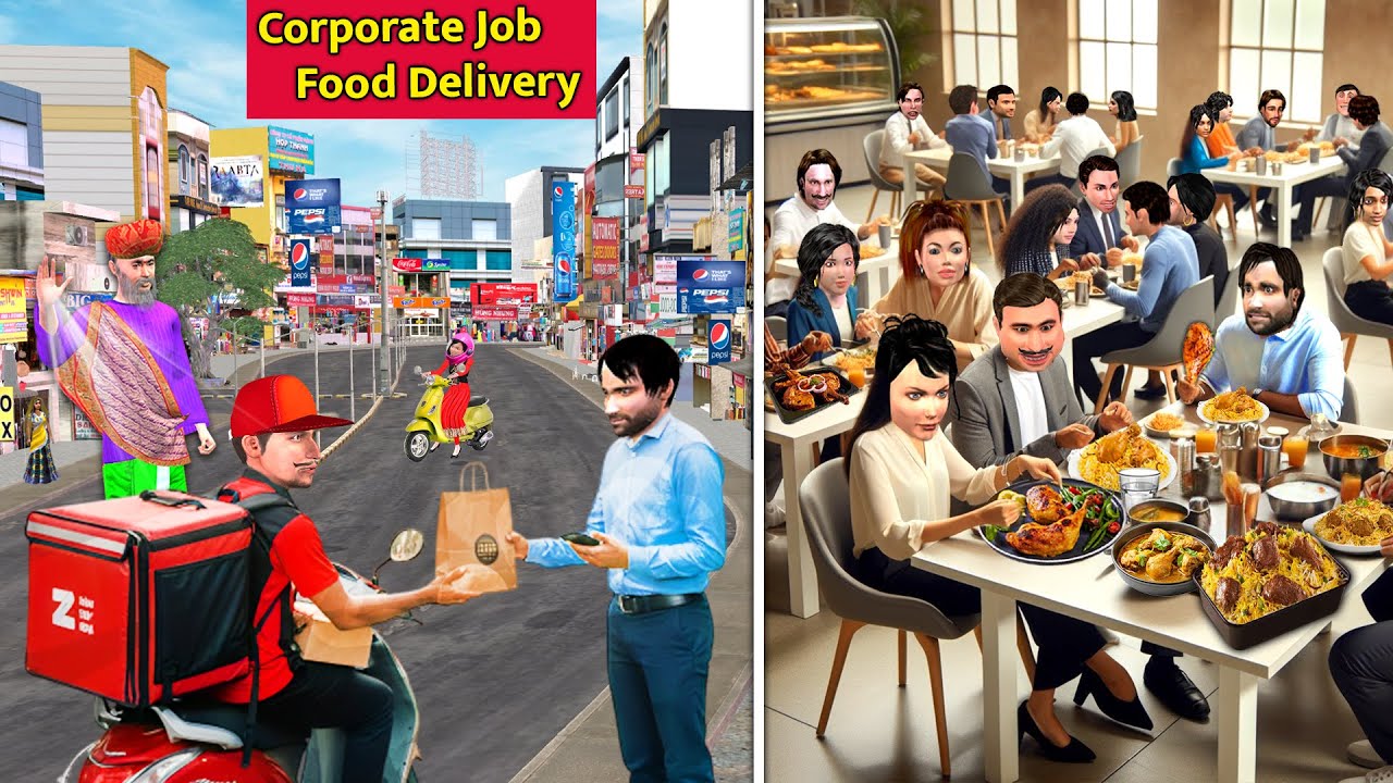 धन योग | Corporate Job Food Delivery Naukari Comedy Hindi Kahaniya