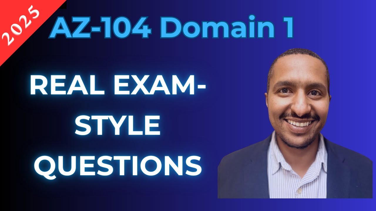 AZ-104 Domain 1 Practice Questions | Azure Identities & Governance Explained