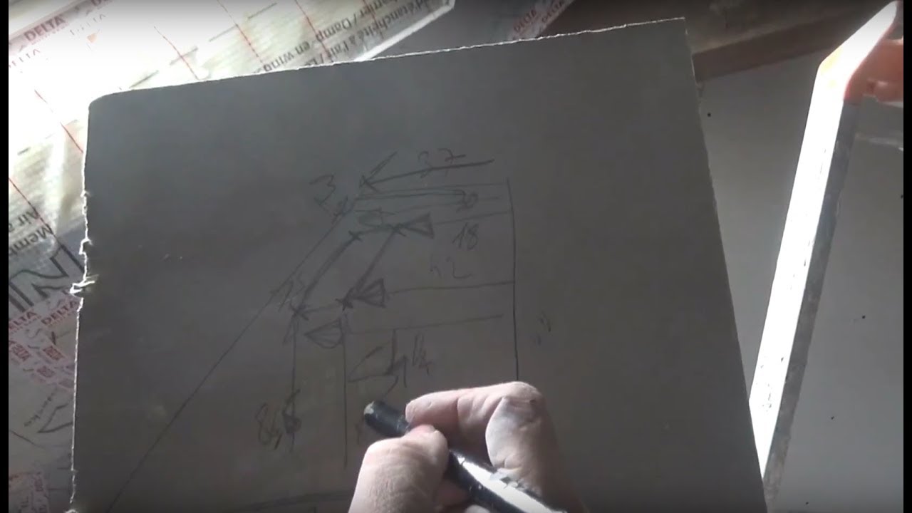 ⏩ Prise de mesure sous rampant placo face à une poutre !