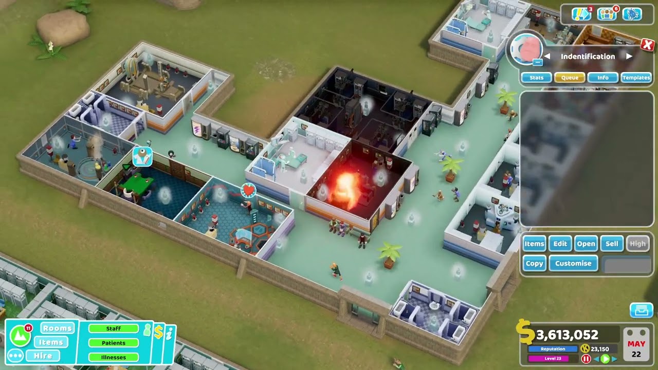Two Point Hospital: Wave 30 on Topless Mountain