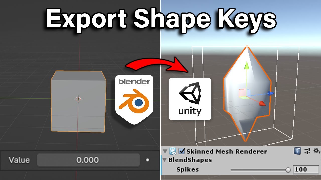 How to export Shape Keys in Blender to Unity3D