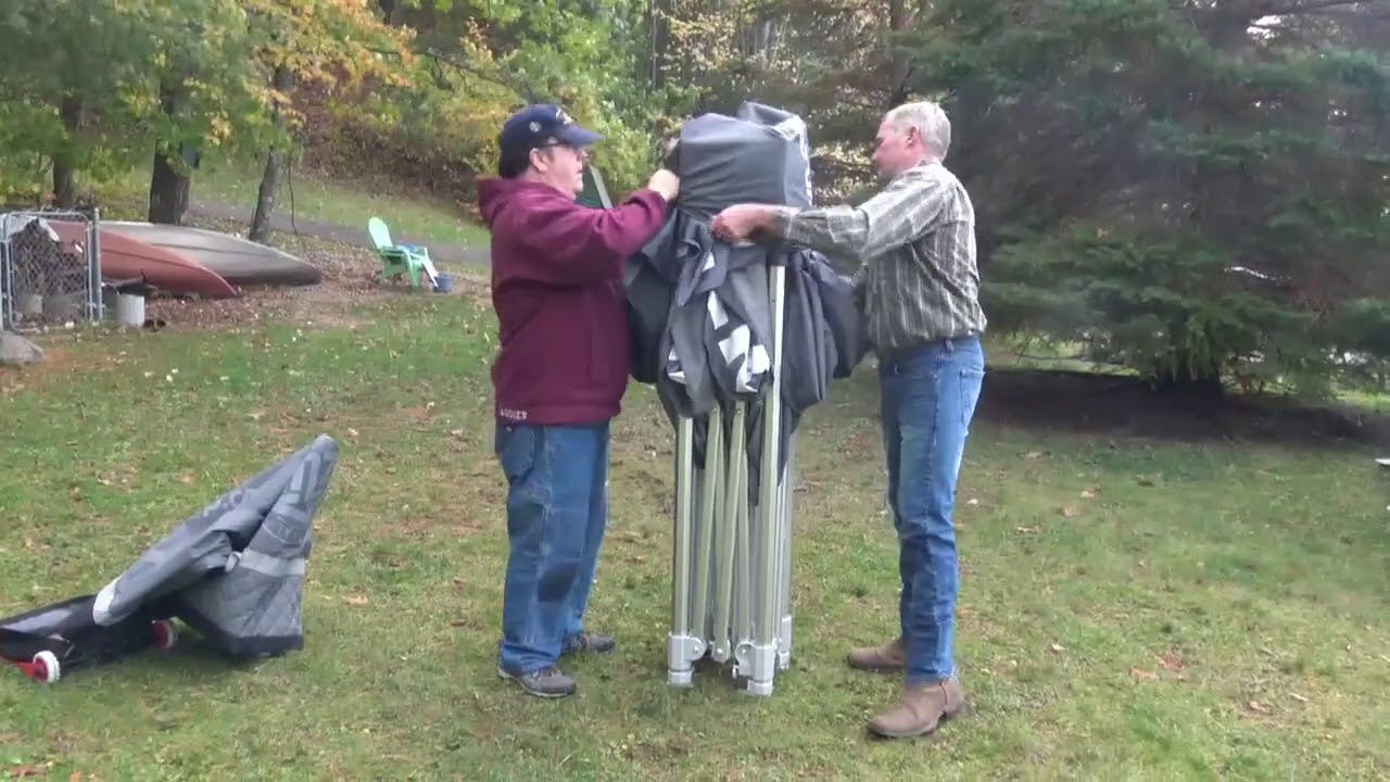 E Z Up Shelter Take Down and Storage